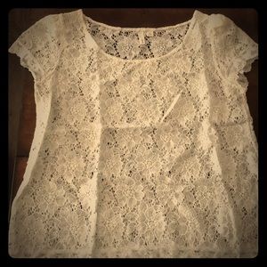 Lace over shirt. Perfect over a cute tank